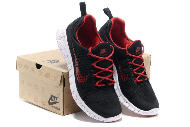 Hot Nike Free3.0 Men Shoes Black/Red